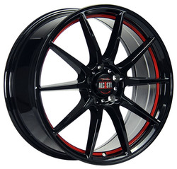 Диск литой Alcasta M23 17/7 ET45 Bkrsi купить в интернет-магазине в www.shumi-shop.com в Северодвинске