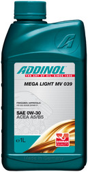 Купить моторное масло Addinol Mega Light MV 039 0W-30, 1л,  в интернет-магазине в Северодвинске