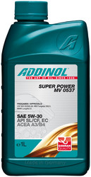 Купить моторное масло Addinol Super Power MV 0537 5W-30, 1л,  в интернет-магазине в Северодвинске
