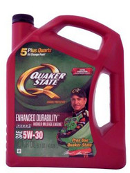    Quaker state Enhanced Durability Higher Mileage Engine SAE 5W-30 Motor Oil,   -  