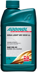 Купить моторное масло Addinol Giga Light (Motorenol) MV 0530 LL 5W-30, 1л,  в интернет-магазине в Северодвинске