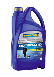    Ravenol  4-T . Outboardoel 4T SAE 10W-40 (4) new,   -  