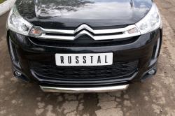 Russtal ЗАЩИТА ПЕРЕДНЕГО БАМПЕРА D63 (ДУГА) C4 AIRCROSS 2012-