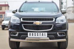 Russtal ЗАЩИТА ПЕРЕДНЕГО БАМПЕРА 75Х42 (ДУГА) 75Х42 (ДУГА) TRAILBLAZER 2012
