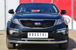Russtal ЗАЩИТА ПЕРЕДНЕГО БАМПЕРА D63 (СЕКЦИИ) 42 (ДУГА) KIA SPORTAGE 2014