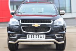 Russtal ЗАЩИТА ПЕРЕДНЕГО БАМПЕРА D63 (ВОЛНА) 75Х42 (ДУГА)TRAILBLAZER 2012